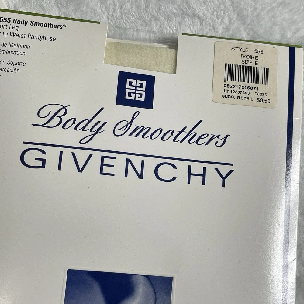 NOS 1996 Givenchy‎ Hosiery Body Smothers 555 Size E Control Top Sandal Womens